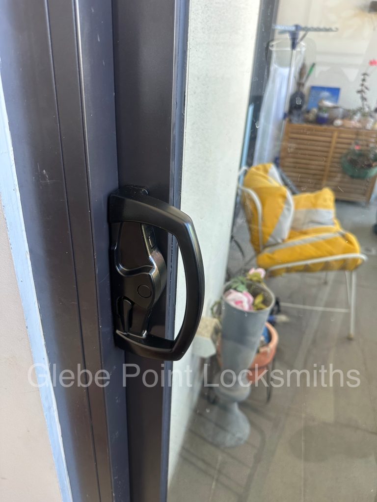 Narrow Balcony Door Locks installed
